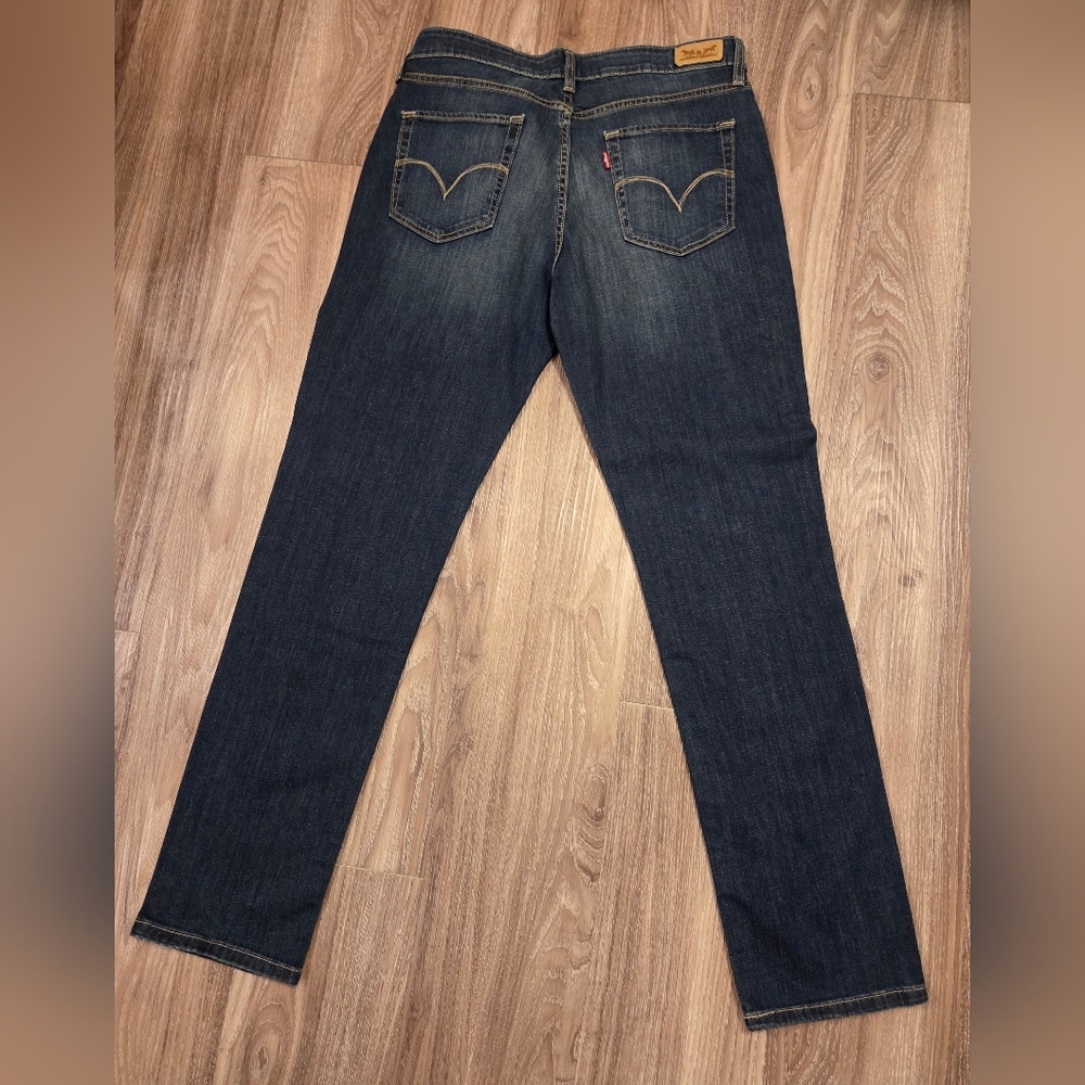 Levi's Dark Blue Mid Rise Skinny Jeans W31|L32 - Picture 6 of 8